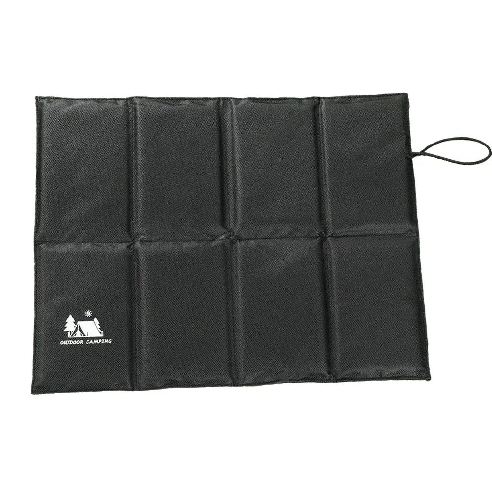 coussin pliable assise imperméable vert olive noir tissu micro perforé pratique portable camping pêche