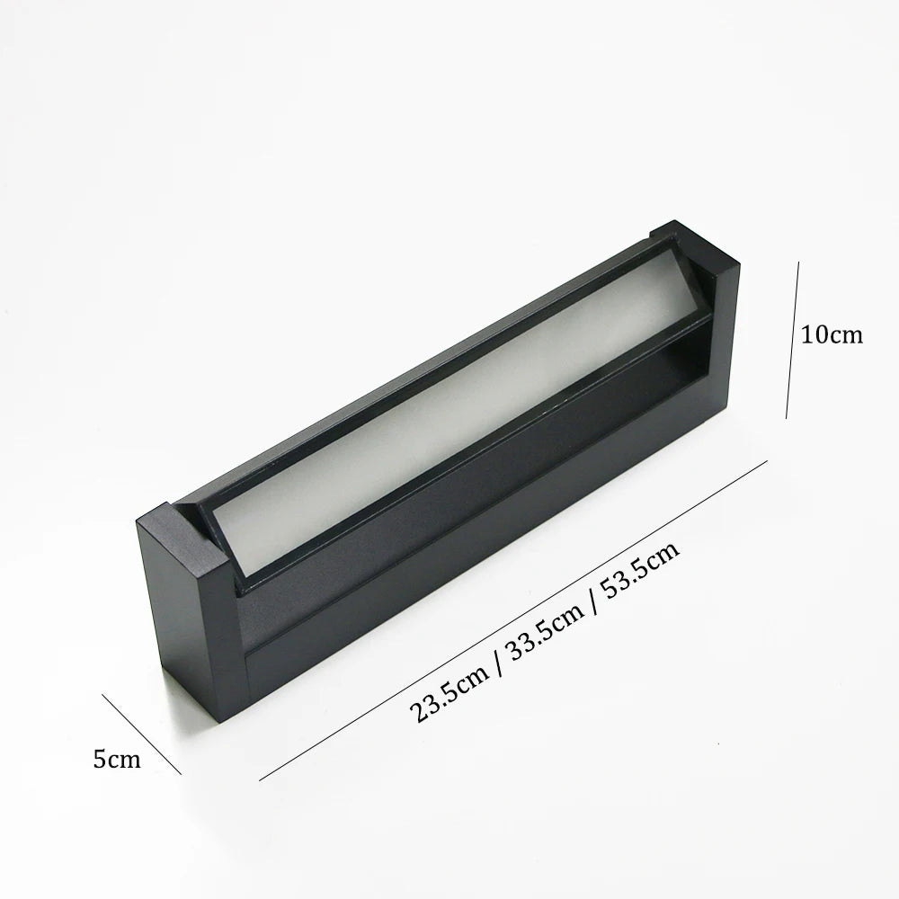 lampe murale moderne led ip65 noir blanc 2492000lm 110240v aluminium hydrofuge