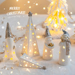 Figurine de cerf en céramique blanche pour décoration de Noël
