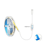 ruban led blanc 320 leds mètre adhésif flexible contrôleur boutons usb