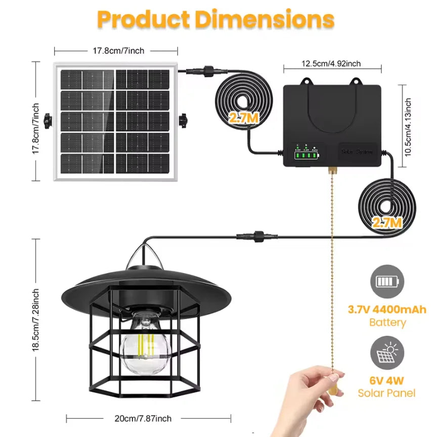 lampe solaire extérieure détecteur mouvement 268 led noir moderne étanche garage cour