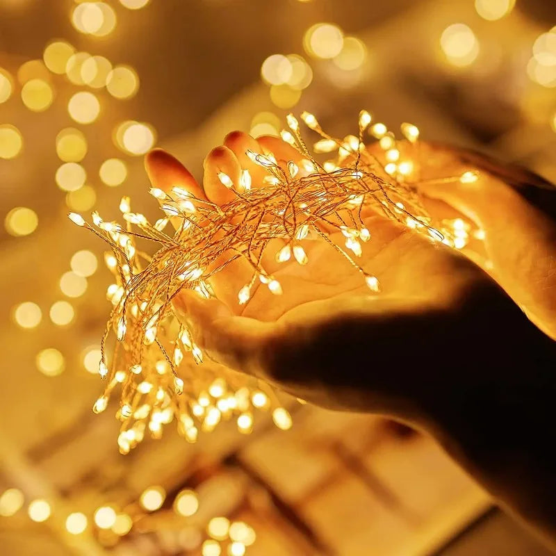 guirlande lumineuse led blanc effets multicolores télécommande noël décoration intérieure festive 3m 6m