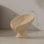 support savon pierre naturelle texture granulée minimaliste couleur beige clairintérieur décoration objet decoratif opacité