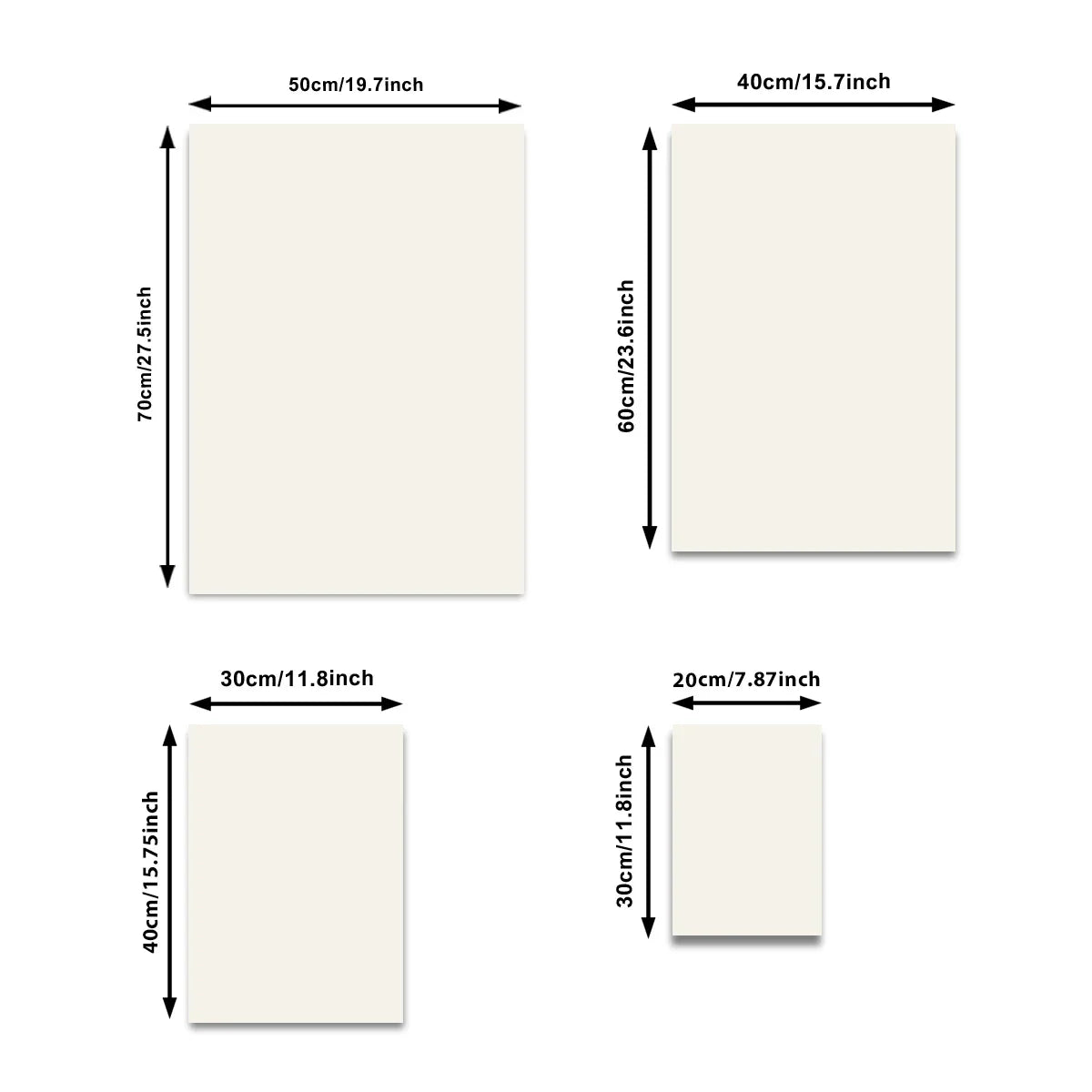 tableaux abstraits contemporains minimalistes sans cadre blanc gris noir beige