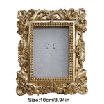 cadres photo vintage ornementés floral relief baroque rétro dorés posables