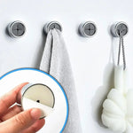 porte serviettes auto adhésifs moderne argenté gris croix dorée salle bain utilisation multiple respectueux