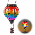 Lanterne multicolore ballon air chaud solaire LED feu clignotant anniversaire mariage événementextérieur