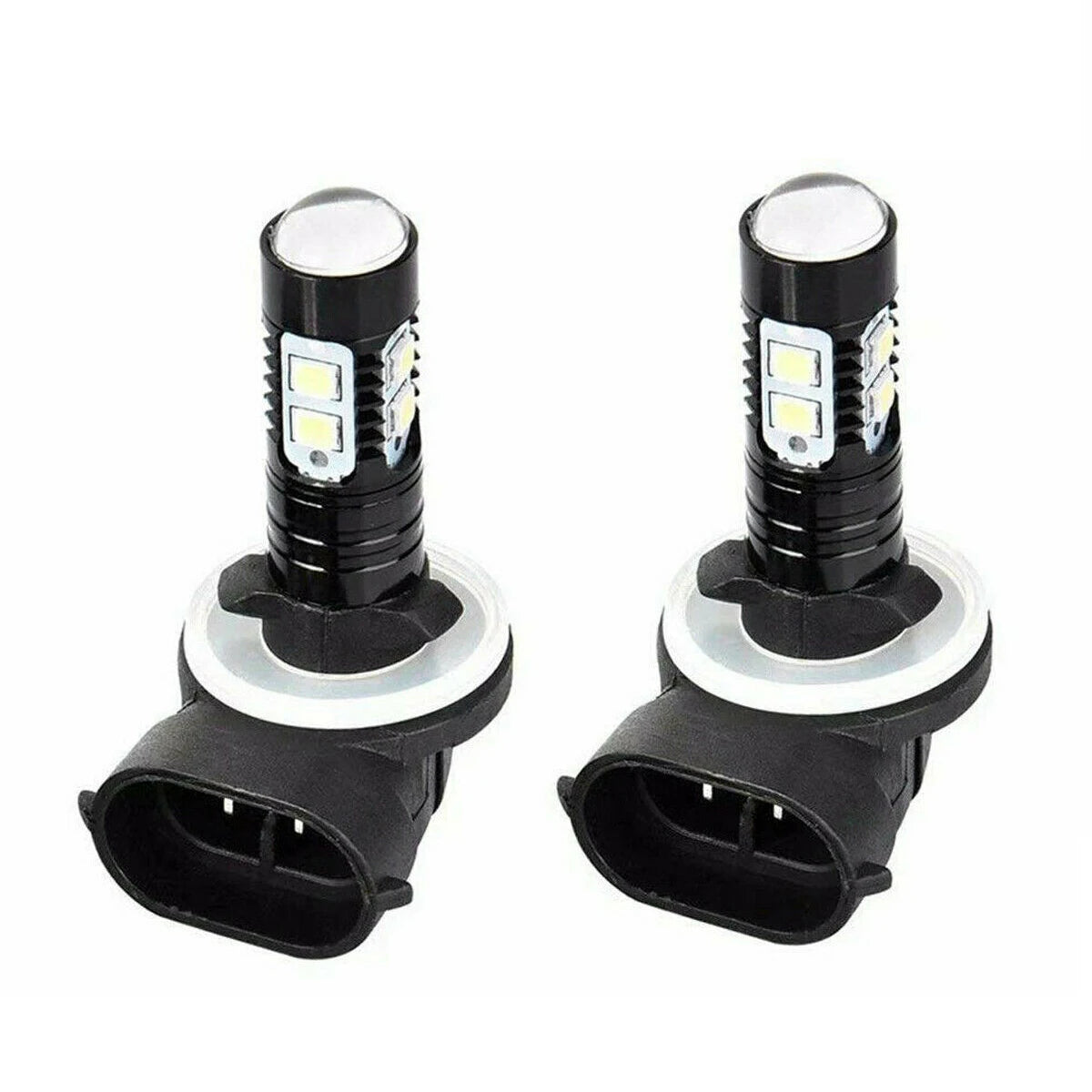 ampoules led 12000lm h8 h16 6000k 12v 24v blanc noires modernes vtt voiture camion