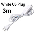 câble électrique interrupteur noir blanc moderne 1m 1.8m 3m 5m vde safe