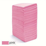 serviettes jetables rose noir bleu clair rayures horizontales simples pack 50 pièces tissu imperméable