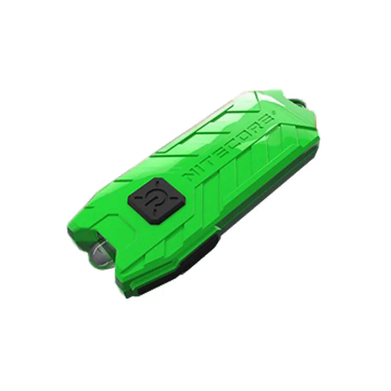 lampe torche rechargeable compacte moderne bleu noir orange logo nitecore anneau métallique certifiée ccc
