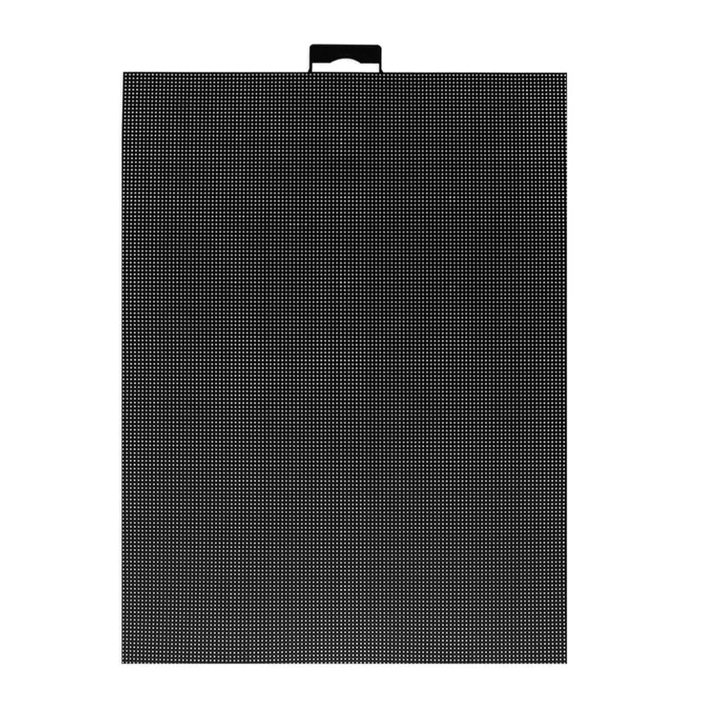 grille point croix blanc noir perforée 28x21cm broderie crochet artisanat