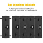 appliques murales solaires led noires decoration extérieure moderne panneaux solaires intégrés ip65