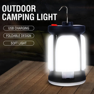 lampe camping portable transparente moderne noire blanche crochet métallique éclairage extérieur intérieururgence led rechargeable