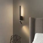 lampe murale moderne réglable 330 degrés led noir blanc chambre entrée étude