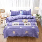 ensemble literie moderne noir blanc motif géométrique housse couette oreillers polyester