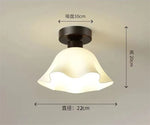 lampe moderne acrylique verre céramique blanc doré rayures horizontales minimaliste
