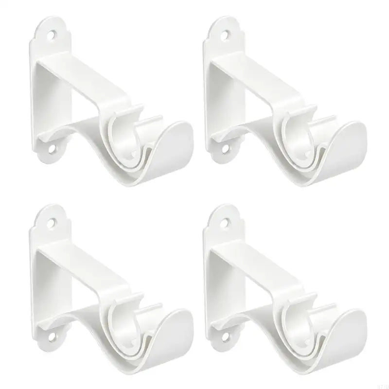 supports rideau fer noir blanc modernes tringle 22 28mm