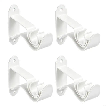 supports rideau fer noir blanc modernes tringle 22 28mm