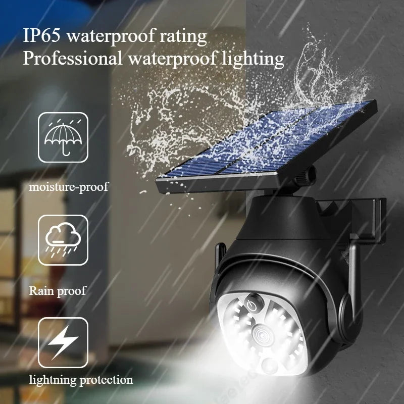 lampe solaire intelligente détecteur corps humain caméra surveillance éclairage extérieur ip65 led abs moderne