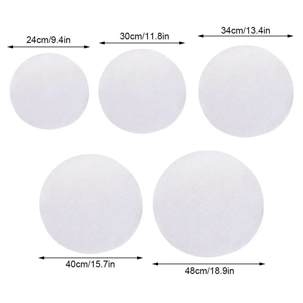 revêtement cuiseur vapeur silicone blanc maille fine résistant chaleur diamètre 24cm 30cm 34cm 40cm