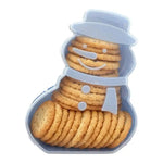 moule biscuits noël transparent moderne bleu blanc rose arbre bonhomme neige