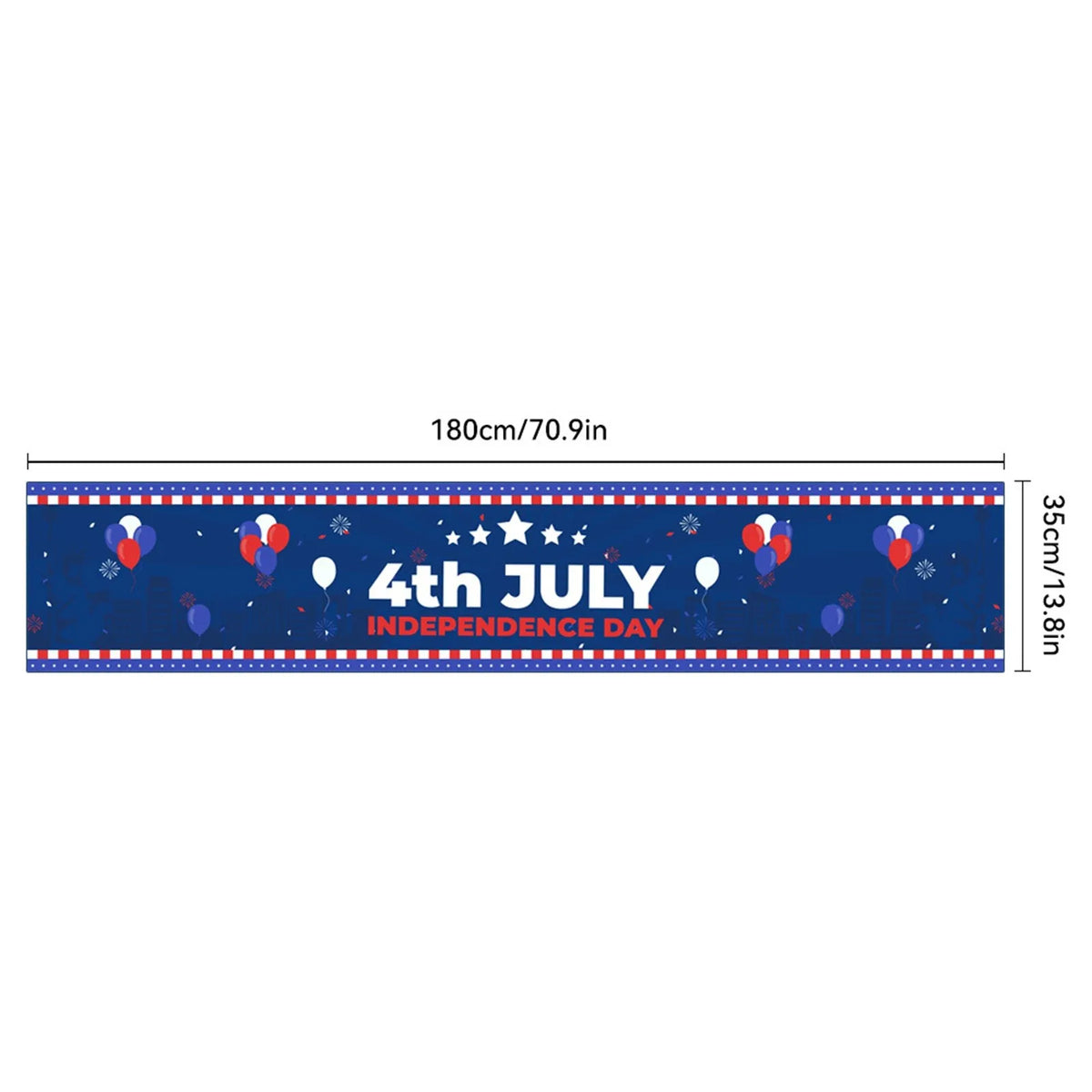 nappe rectangulaire rouge blanche bleue étoiles gnomes God Bless America 4th July Independence Day