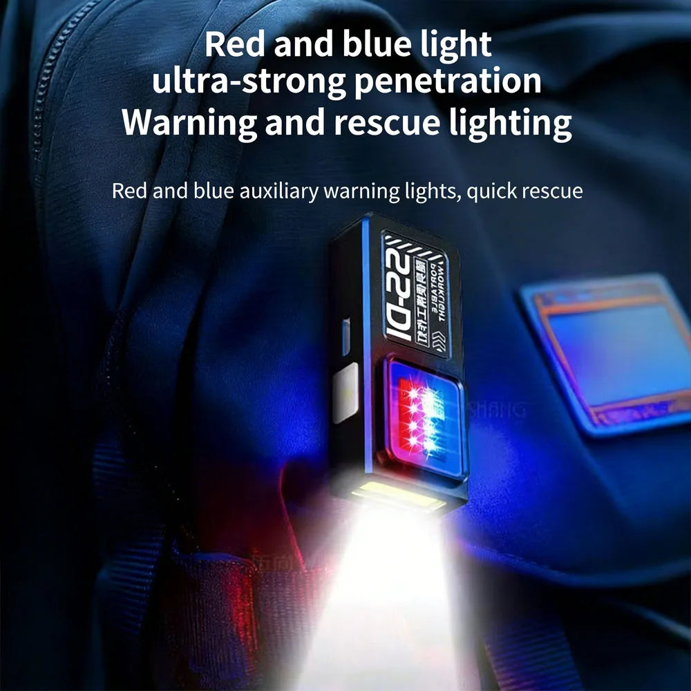 lampe torche rechargeable led noire portable intense modernes clips usb