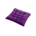 coussin carré moderne 40cm capitonné antidérapant massage lit siège couleur variéeOpaque
