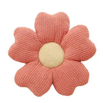 coussin décoratif fleurs relief polyester moderne orange vert rose beige marronclair