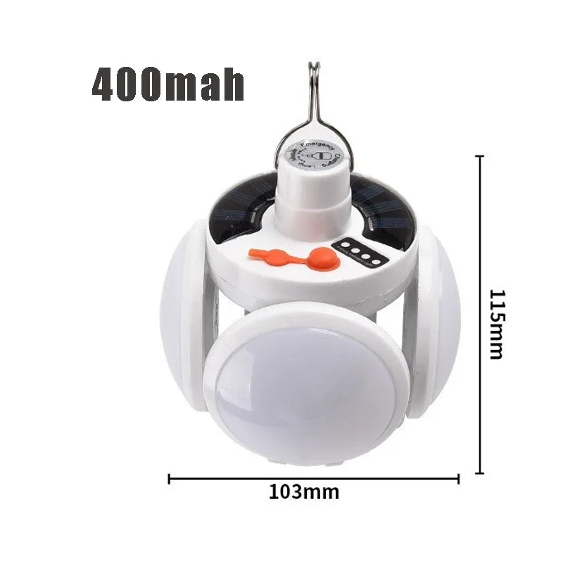 lanterne portable rechargeable panneaux solaires blanc moderne pratique camping pêcheextérieur