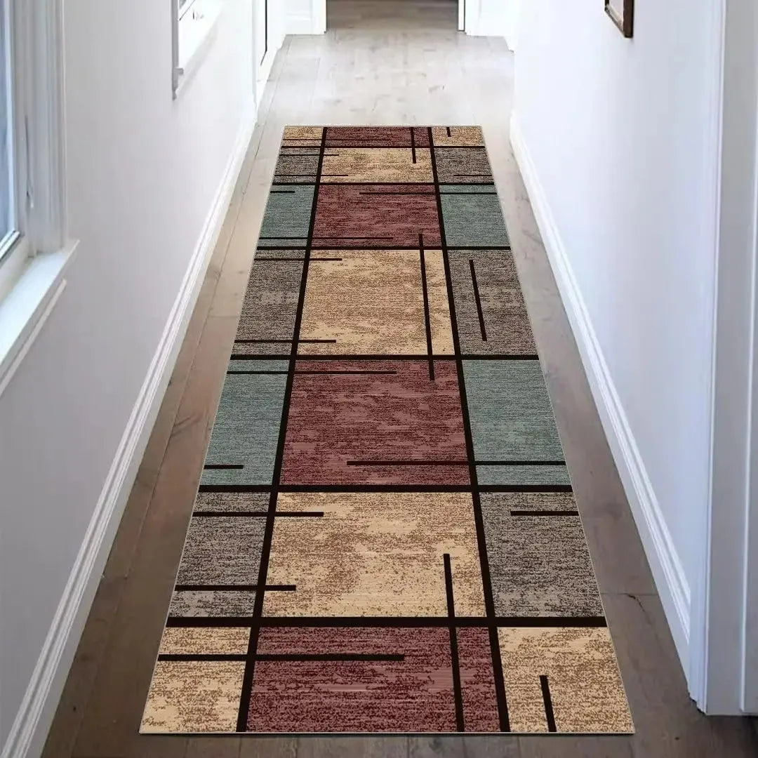 tapis sol motif route couleur noire blanche rouge jaune bleue moderne entrée chambre prièreextérieur