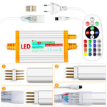 contrôleur led ip68 étanche 220v télécommande prise eu clips modernes