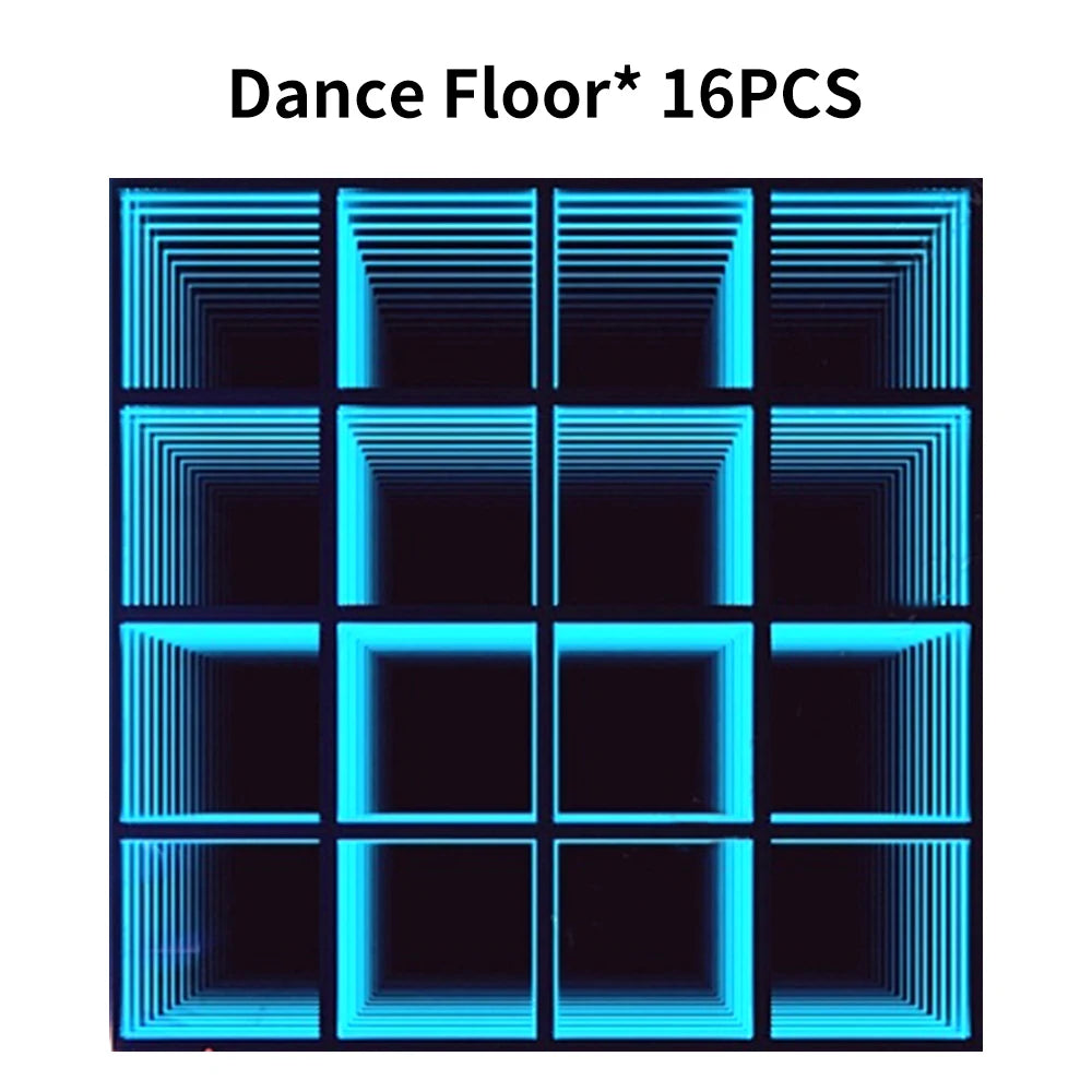 plancher danse led vert bleu multicolore effet lumière scène moderne pièces 25 pièces