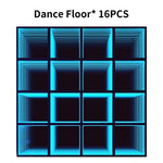plancher danse led vert bleu multicolore effet lumière scène moderne pièces 25 pièces