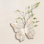 applique murale moderne papillon blanc feuilles vertes éclairage led chambre salon déco nordique
