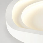 lampe moderne blanche minimaliste acrylique fer métal fixation invisible led chambre