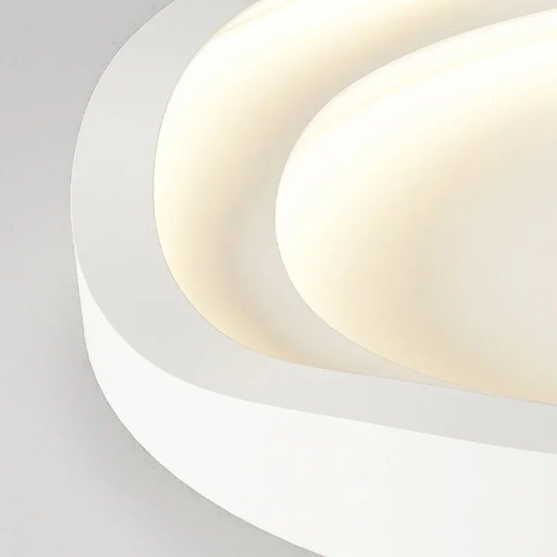 lampe moderne blanche minimaliste acrylique fer métal fixation invisible led chambre