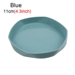 assiettes modernes minimalistes jaune rose blanc vert bleu gris plastique 11cm 14.5cm