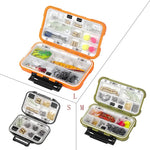 boîte rangement pêche hameçons leurre accessoires carpe pratique orange noir vert