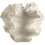 vase céramique porcelaine moderne beige clair relief sculptural plumes séchées fleur artificielle opaque organique