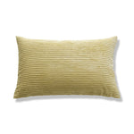 coussin velours rayé marron clair simple imperméable respectueux environnement 30x50cm maison
