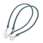 corde rideaux tissée main moderne anneaux gris marron noir blanc bleu marine rouge vert
