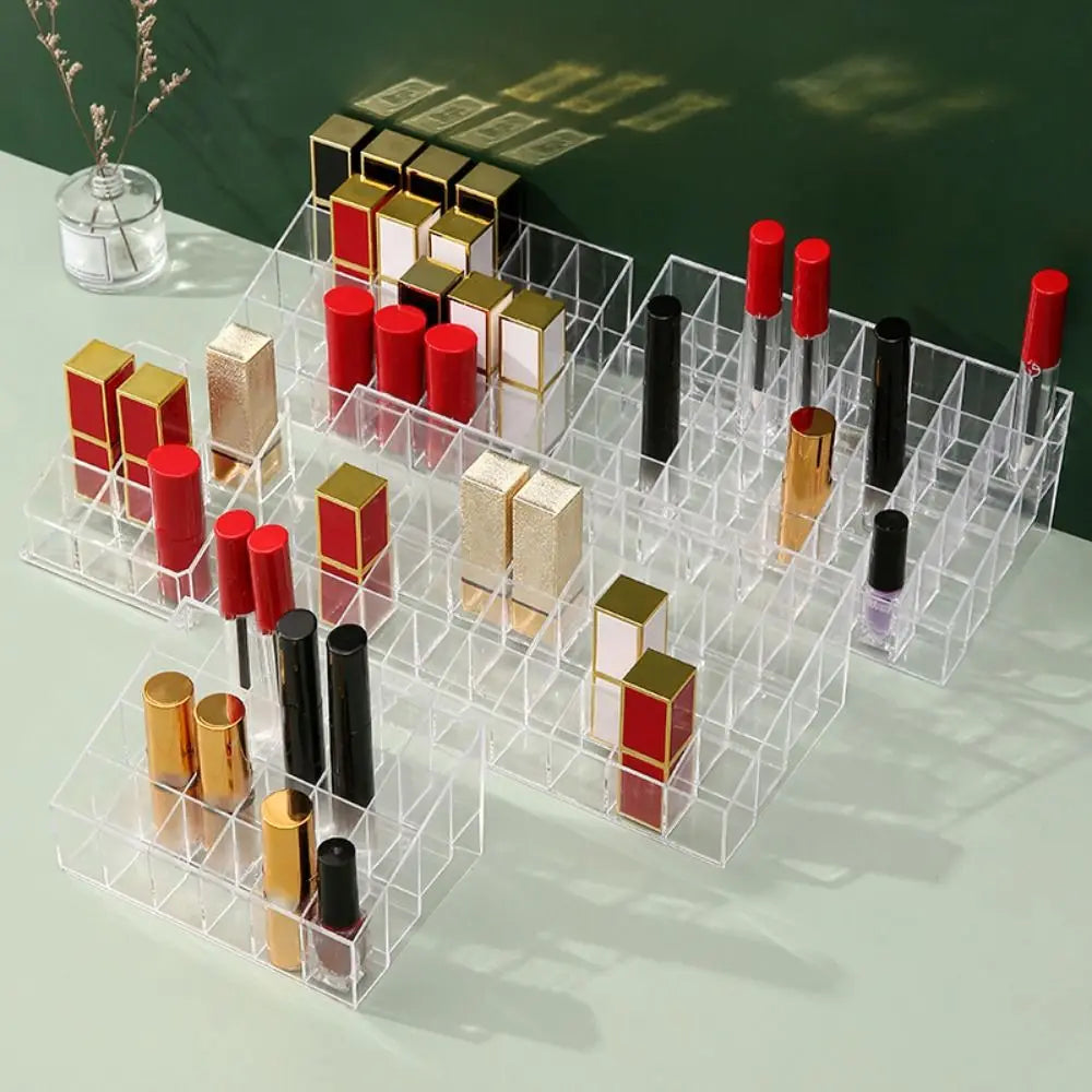présentoir maquillage boîtes transparentes moderne 36 compartiments acrylique rechargeable