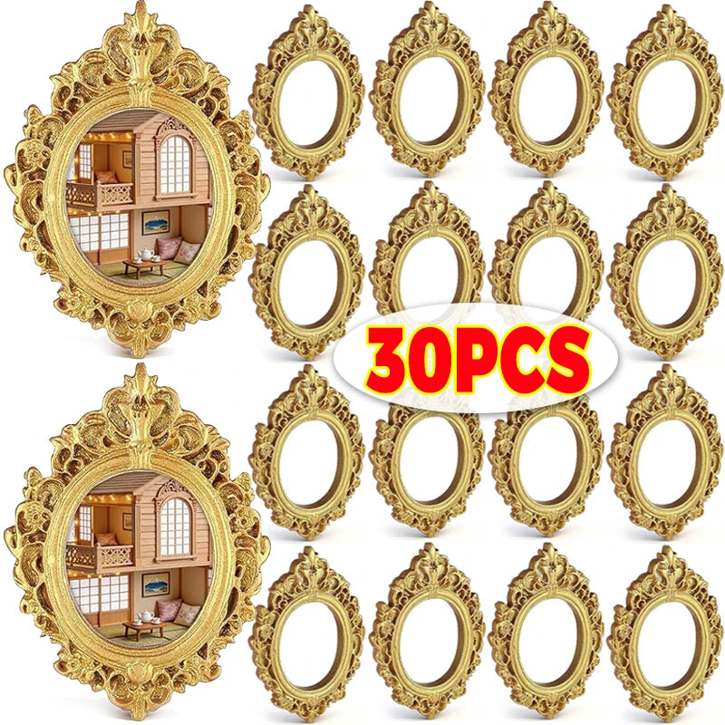 cadres photo vintage or ornements baroques décoration adhésifs scrapbooking artisanat
