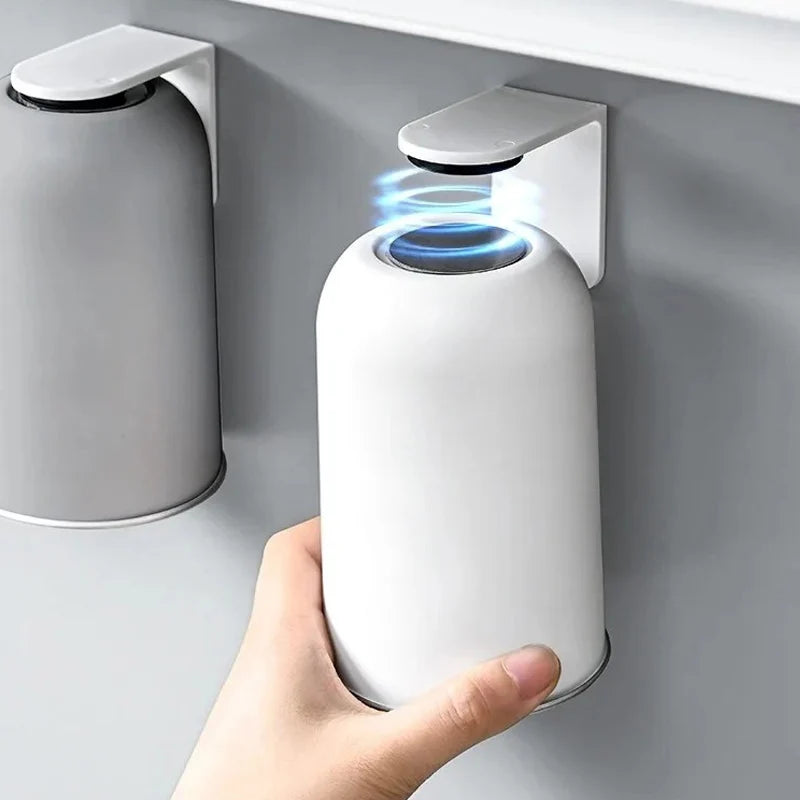 porte savon mural moderne acier inoxydable blanc gris fixé mur large capacité distributeur savon