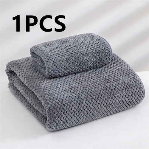 serviette bain microfibre séchage rapide motif points couleurs gris rose blanc bleu clair douce