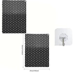 protège plaque induction silicone anti rayures moderne noir blanc hexagones adhésif durable rond rectangle