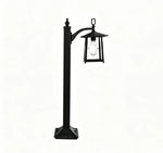lampe sol industrielle led ip65 aluminium noir classiqueextérieur jardin