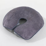 masseur tête coussin velours doux gris grande taille réutilisable face massage confortable non tissé